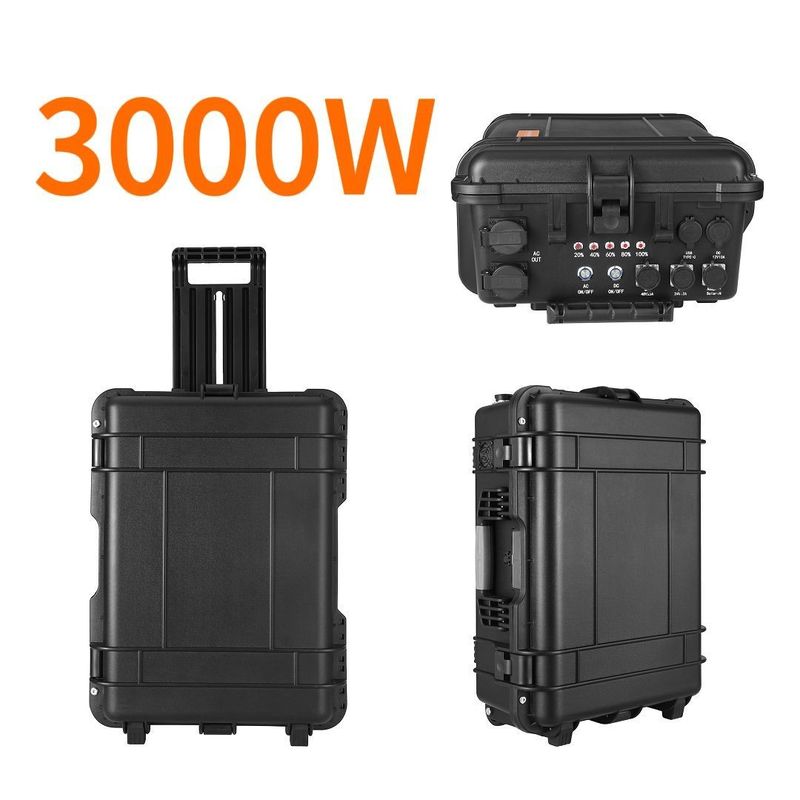 LT-30 Μεγάλη χωρητικότητα 3000wh 3300W LiFePO4 μπαταρία φορητό σταθμό ηλεκτρικής ενέργειας για κατασκήνωση