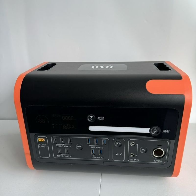 Μεγάλη ισχύς 2200W φορητό ηλιακό κατασκηνωτικό σταθμό έκτακτης ανάγκης με όλες τις πρίζες AC