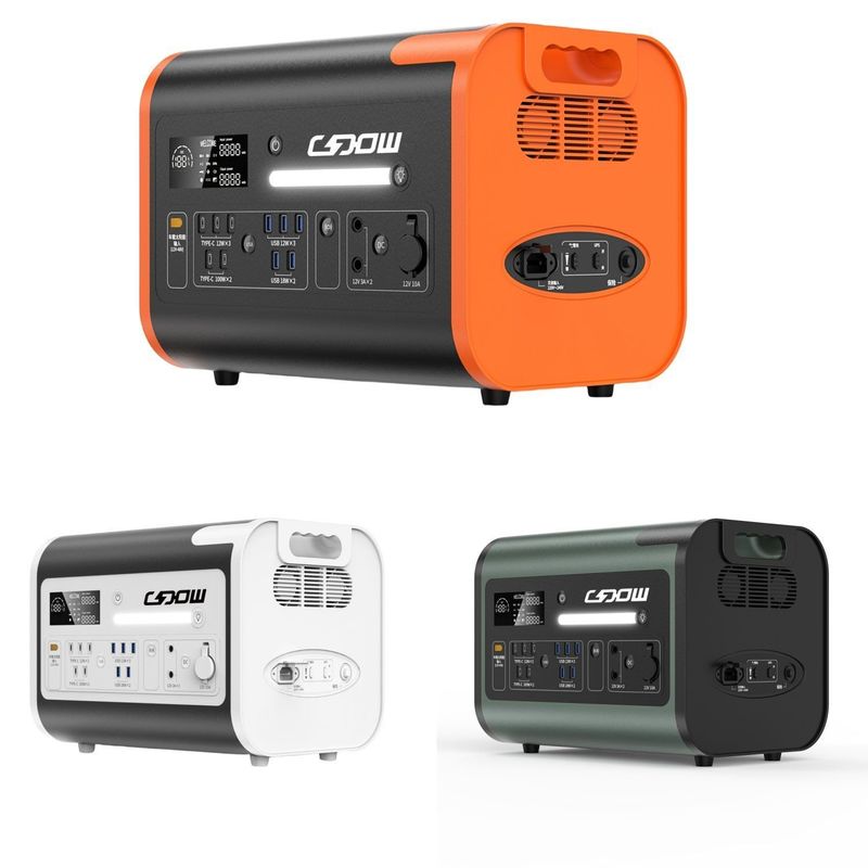 Πιστοποιημένο από το CE Un38.3 MSDS 1000W 2000W 2200W φορητό σταθμό ηλεκτροπαραγωγής για εσωτερικούς και εξωτερικούς χώρους