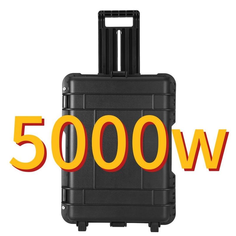 Φορτίο αυτοκινήτου 5000W/100ah Μεγάλη χωρητικότητα μπαταρία λιθίου Ηλιακό σταθμό παραγωγής ενέργειας για εξωτερικούς χώρους