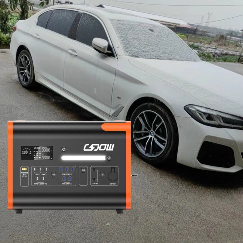 Ασύρματη φόρτιση 15W CE Un38.3 MSDS Πιστοποιημένο φορητό σταθμό ηλεκτρικής ενέργειας 2200W για έκτακτες ανάγκες