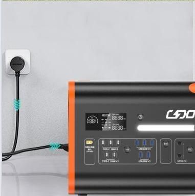 1000W κινητή γεννήτρια Ηλιακό φορτιστή AC έξοδος πρίζας για 2200W εξωτερικό σταθμό ηλεκτρικής ενέργειας