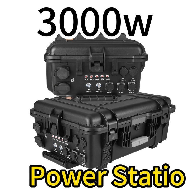 Δύναμη εξόδου 100-120V-3000W50Hz/60Hz Προσαρμόσιμο 3000wh 62.5ah Ζεστό φορητό σταθμό ηλεκτρικής ενέργειας