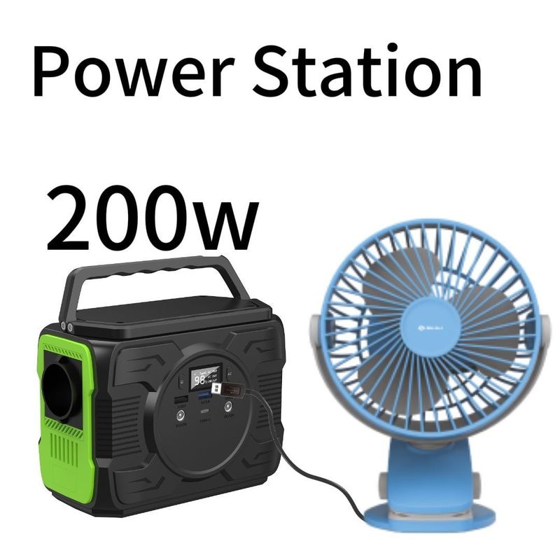 Φθηνό και 200W εξωτερικό κινητό σταθμό ενέργειας με USB1/USB2 εξαγωγή 5V/2.1A