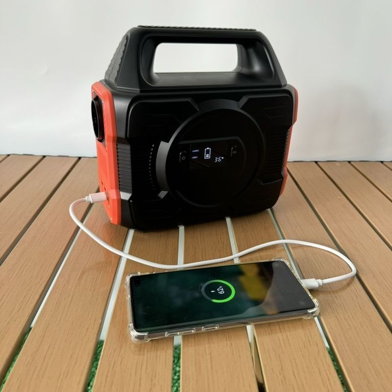 300W φορητό σταθμό ηλεκτρικής ενέργειας AC/DC έξοδος για εξωτερική οικιακή χρήση 110V/220V κινητή ενέργεια