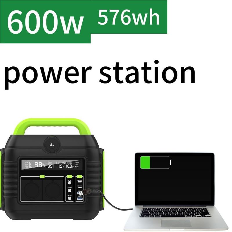 300W/600W κινητή ισχύς 110V/220V φορητό σταθμό ηλεκτρικής ενέργειας για εξωτερική επείγουσα φόρτιση
