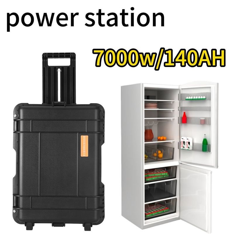 Ηλιακό σταθμό φορητού ρεύματος 7000W για εξωτερική και ηλεκτρική φόρτιση