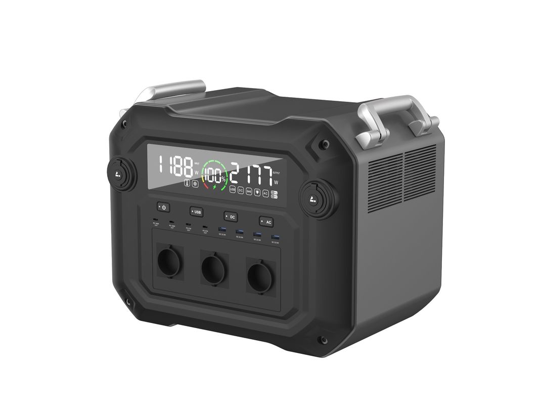 600W Μαξ Ηλιακό Πίνακα Εισόδου 1000W 3600W Καθαρό Σινικό Κύκλο AC Socket Φορητό Κέντρο Ενέργειας