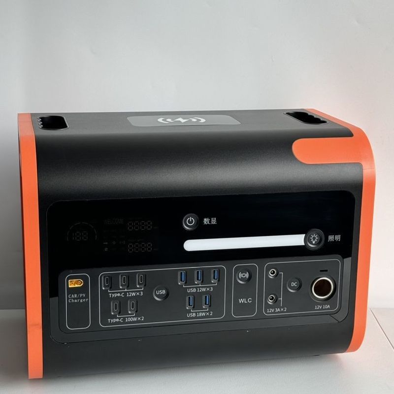 1000W φορητή γεννήτρια εξωτερική DC AC εισροή έξοδος 2200W σταθμός ηλεκτρικής ενέργειας για μακροχρόνια
