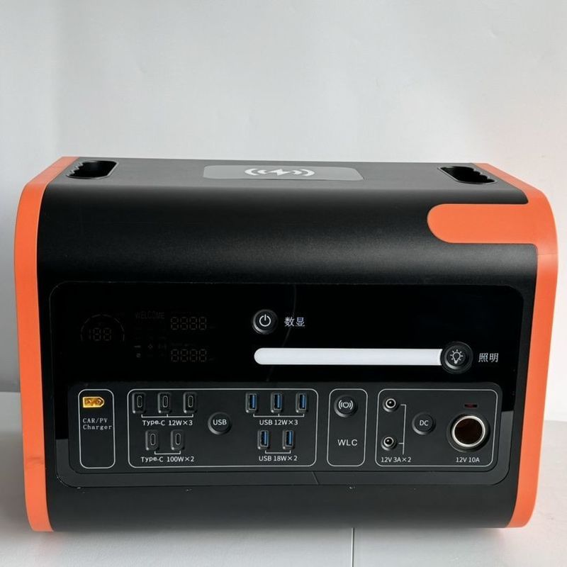Φορητό σταθμό ηλεκτρικής ενέργειας 2200W Pure Sine LiFePO4 UPS Backup Battery για υπαίθρια κάμπινγκ