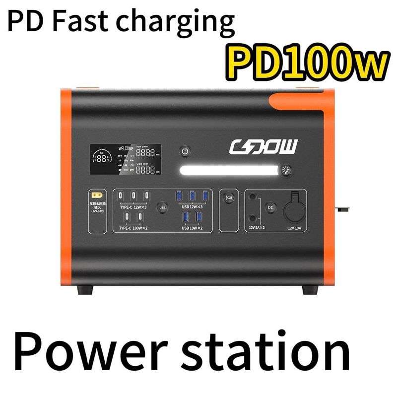 2200W/40ah AT22 AC Output Socket Οικιακή αποθήκευση ενέργειας Ηλεκτρική ενέργεια Εξωτερικό σταθμό ηλεκτρικής ενέργειας