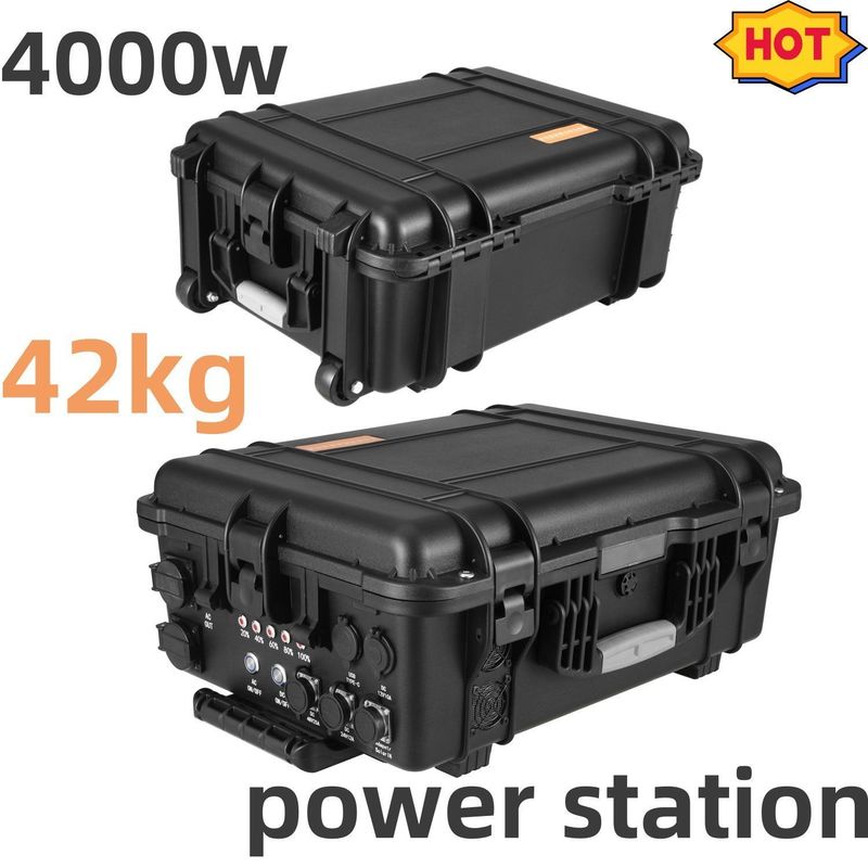 4000W/80ah καθαρό θετικό κύμα κατασκήνωση Ηλιακό φορητό σταθμό ηλεκτρικής ενέργειας φόρτισης από LiFePO4