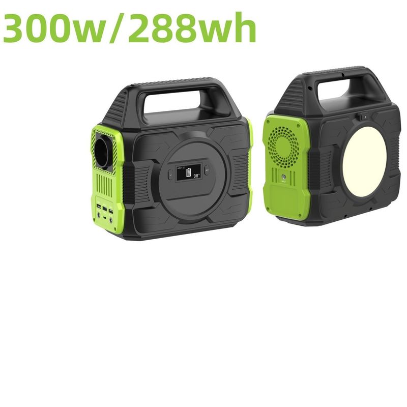 300W/288wh Ηλιακή γεννήτρια Οικιακή καθαρή κυματική ακτινοβολία Εξωτερικό σταθμό ηλεκτρικής ενέργειας με οθόνη LCD