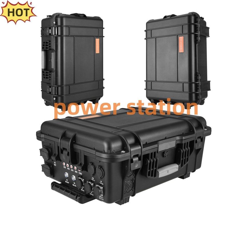 Μαύρο Προσαρμόσιμο 3000W/4000W/5000W/6000W/7000W Αεροπορικό Αλιευτικό Φορητό Σταθμό Ενέργειας