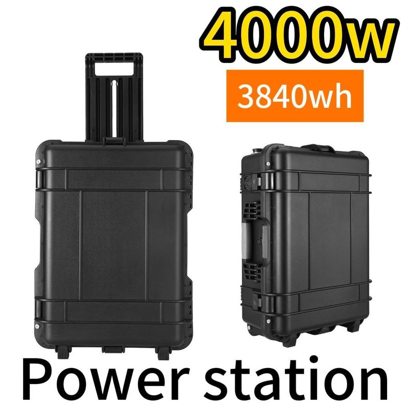 Δύναμη εξόδου 4000W LiFePO4 φορητό σταθμό ηλεκτρικής ενέργειας για καταστάσεις έκτακτης ανάγκης και ταξιδιού