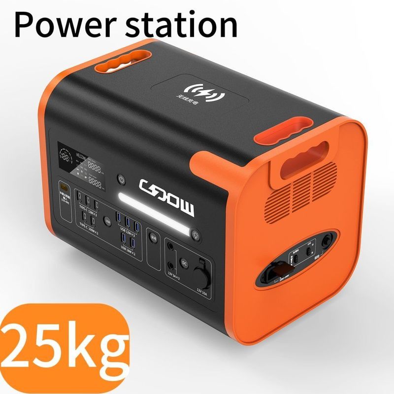 2200W AC DC Τύπου C μπαταρία Εφεδρική ισχύς Επείγον φορητό σταθμό ηλεκτρικής ενέργειας Προσαρμόσιμο