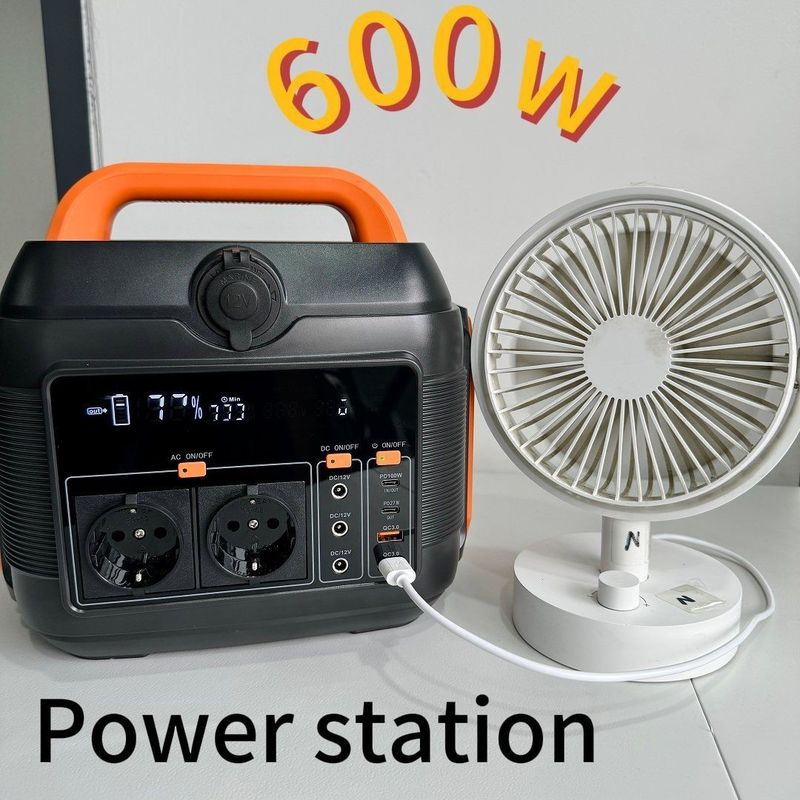Ζεστό 600W/576wh AC DC C-Type μπαταρία Εφεδρική ισχύς έκτακτης ανάγκης φορητό σταθμό ηλεκτρικής ενέργειας