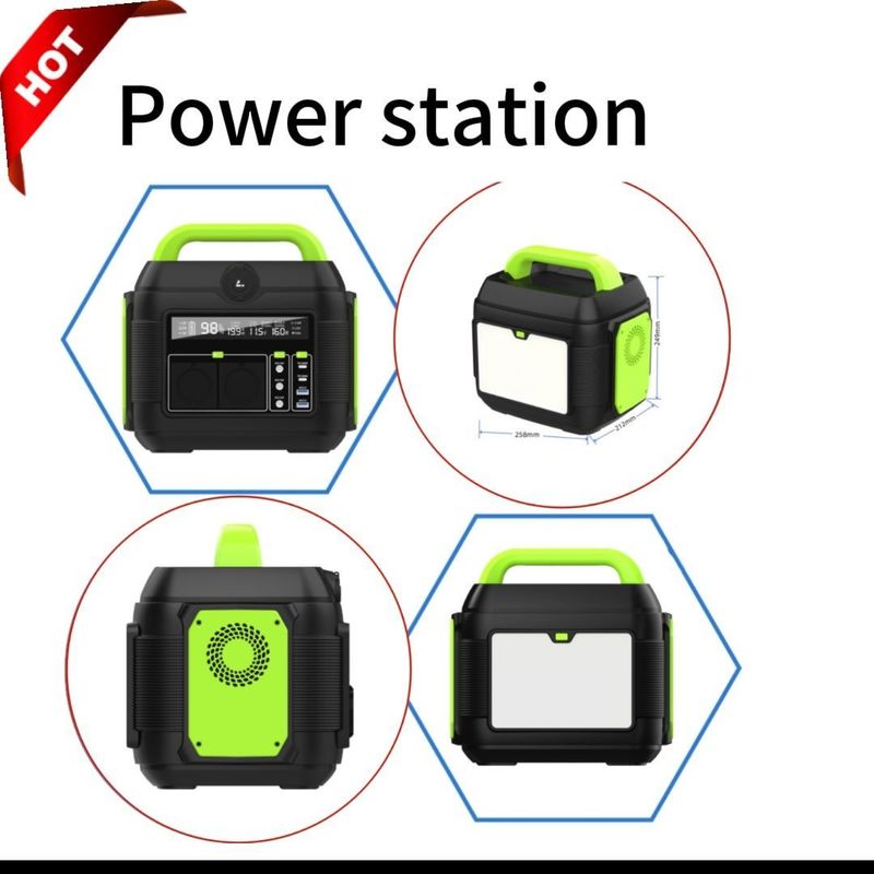 600W/576wh Κέντρο ηλεκτροπαραγωγής έκτακτης ανάγκης για εξωτερική και οικιακή λύση τροφοδοσίας