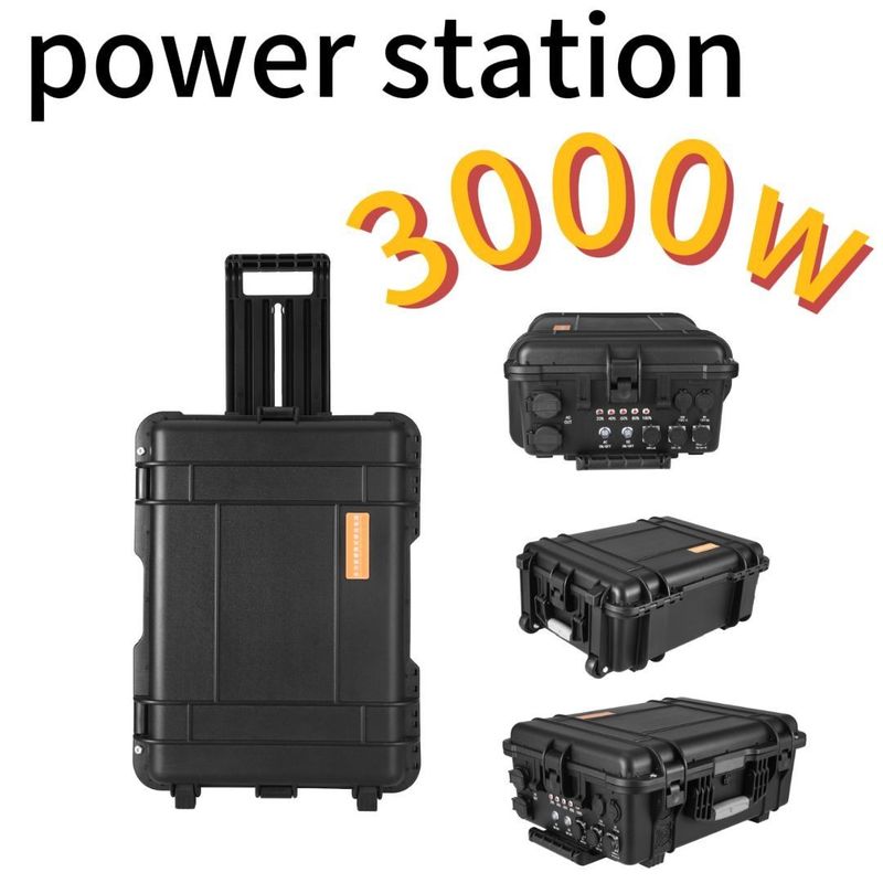 Ταξίδι 3000W/220V/110V/UPS Pure Sine LiFePO4 Εφεδρική μπαταρία Καμπινγκ Φορητό σταθμό ενέργειας