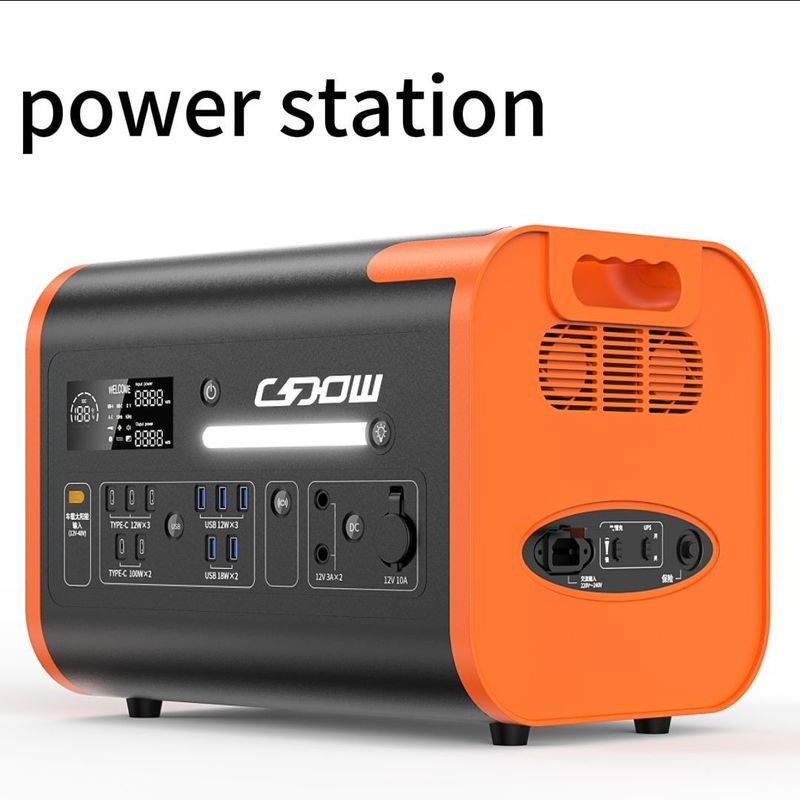 800W Max Ηλιακή φόρτιση Φορητό σταθμό ηλεκτροπαραγωγής αυτοκινήτου με καθαρή κυματική έκδοση κύματος