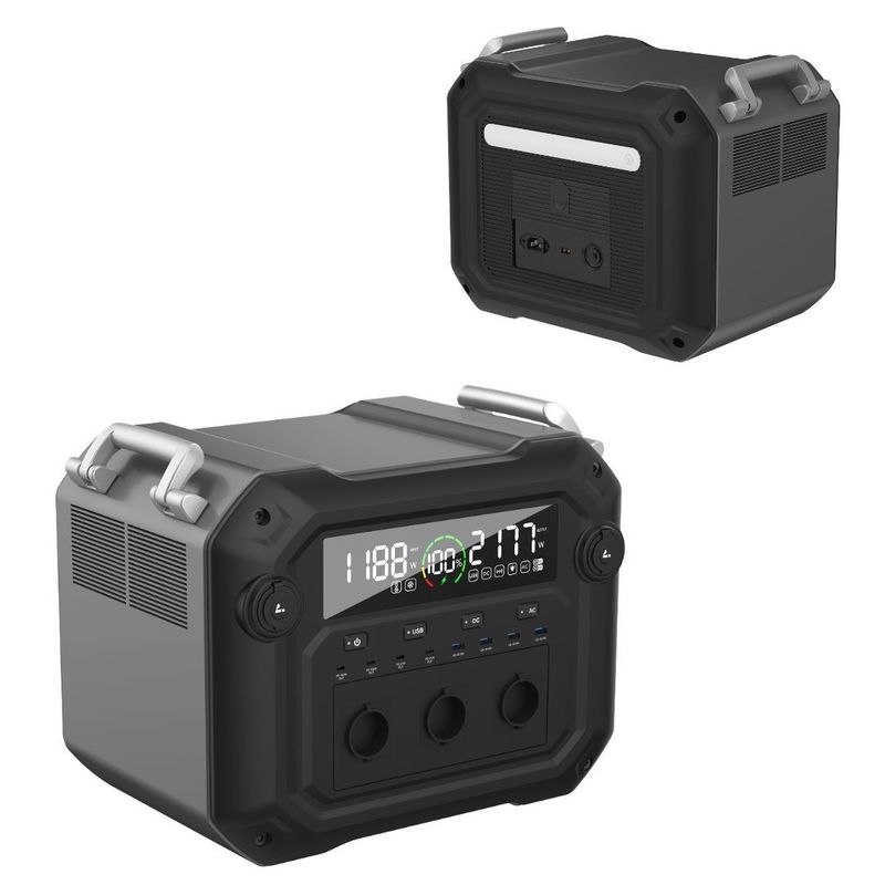 LiFePO4 3600W φορητός μετατροπέας ισχύος για υπαίθριο κάμπινγκ RV/Van και σταθμό έκτακτης ανάγκης
