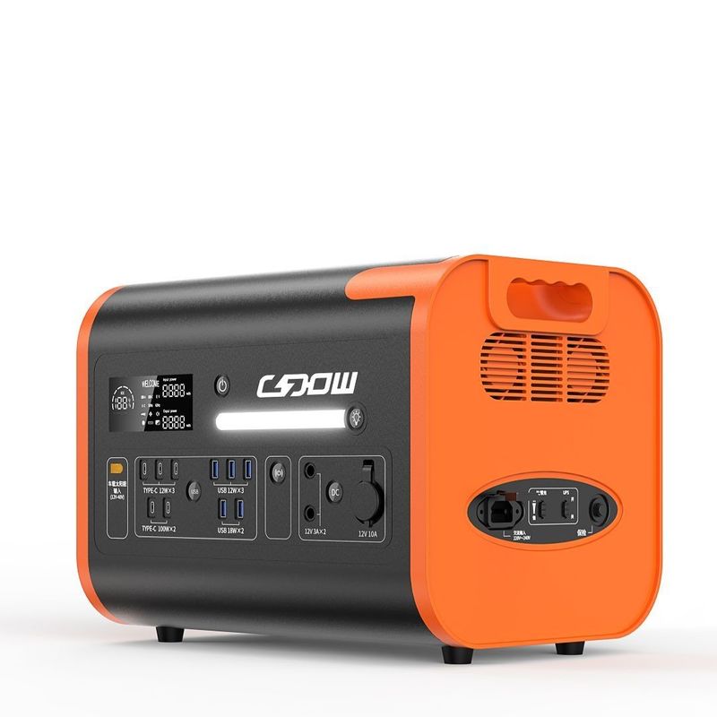 Συνεχή ισχύς 3500W Προσαρμοσμένο φορητό ηλιακό σταθμό ηλεκτρικής ενέργειας για εξωτερική φόρτιση