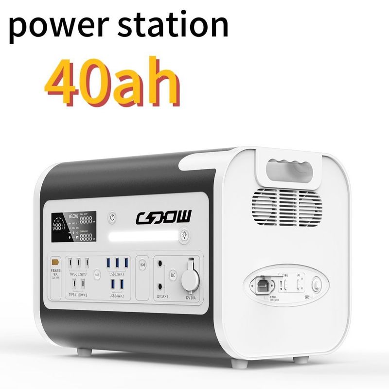 Προσαρμόσιμο χρώμα 2200W/2048wh Εξωτερική κατασκήνωση Ενίσχυση Αποθήκευση Σταθμός Ενέργειας Καθαρό κύμα sinus