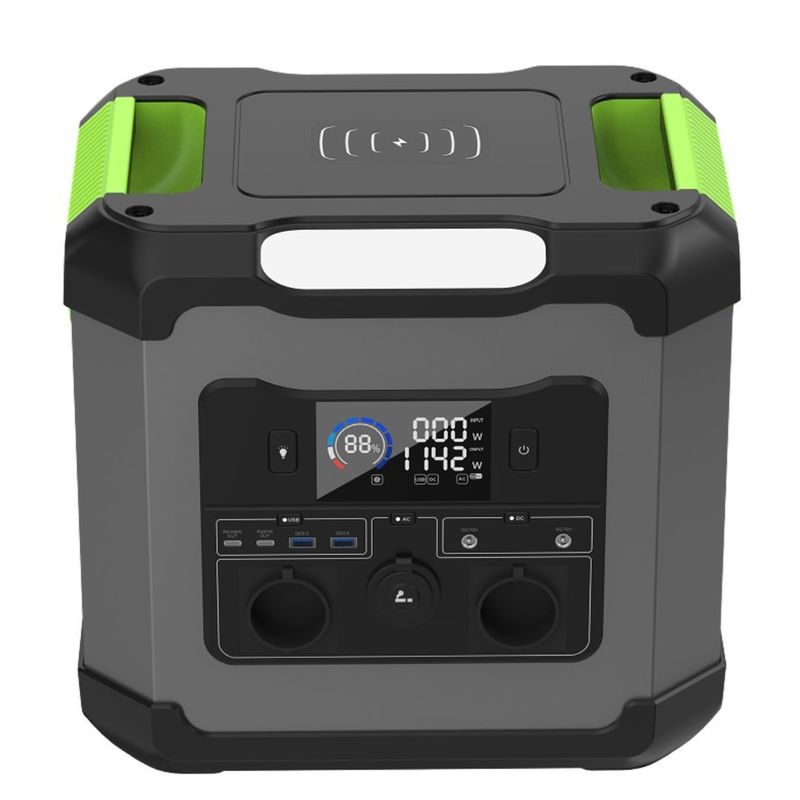 12V-13V/10A DC έξοδος 1500W/1344wh φορητό σταθμό ηλεκτρικής ενέργειας για εξωτερικές οικιακές ανάγκες