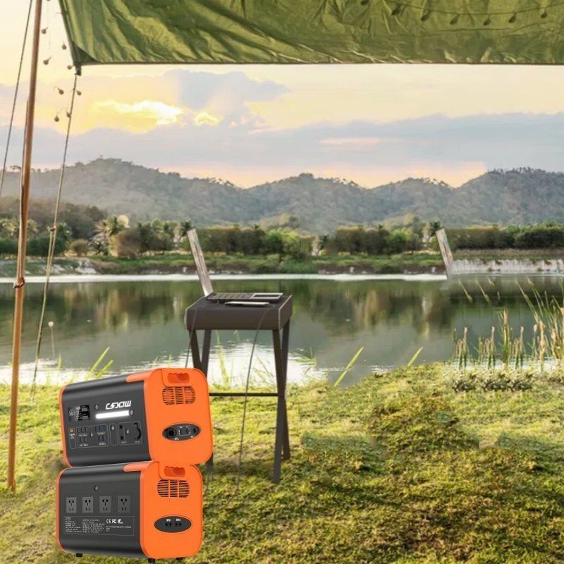 800W Ηλιακή φόρτιση 2200W/2048wh/40ah Φορητό σταθμό ηλεκτρικής ενέργειας για εξωτερικές εκδρομές