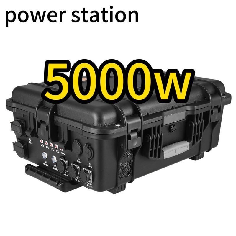 LT-50 5000W εξωτερικός περιπετειώδης φορητός σταθμός ηλεκτροπαραγωγής με υλικό κελύφους από κράμα ABS