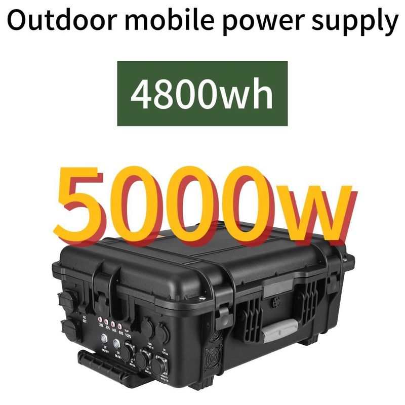 5000W/4800whlifepo4 Εξωτερικός επαναφορτιζόμενος ηλιακός και αιολικός σταθμός για την φόρτιση αυτοκινήτων