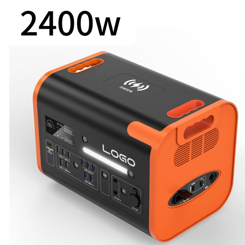 Γρήγορη φόρτιση 2200W συνεχής ισχύς Ηλιακό σταθμό ηλεκτρικής ενέργειας για κατασκήνωση και σπίτι