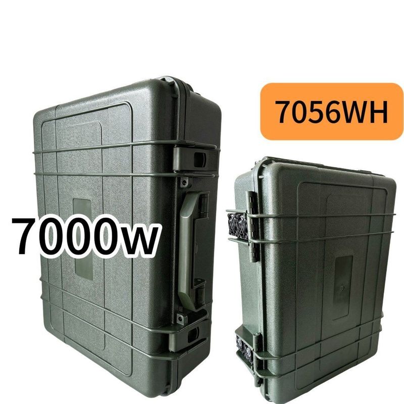 Εφεδρική ισχύς ταξιδιού 7000W φορητό σταθμό ηλεκτρικής ενέργειας με διπλή έξυπνη αναγκαστική ψύξη