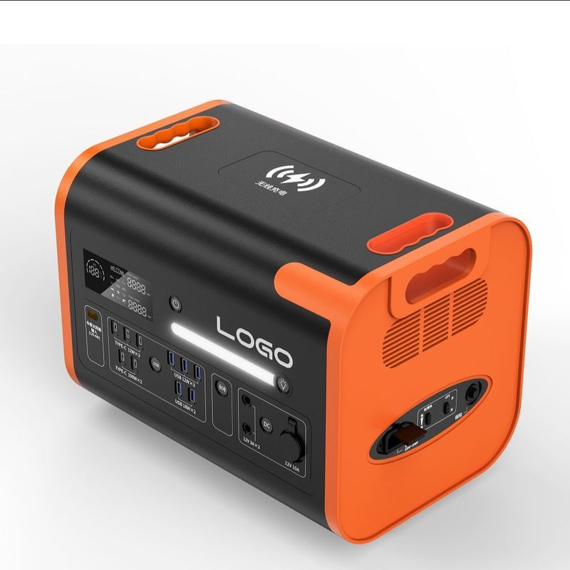 1500W εναλλασσόμενο ρεύμα φόρτιση 2400W/40ah Ταξίδι Φορητή αποθήκευση ενέργειας λιθίου Ηλιακό σταθμό παραγωγής ενέργειας