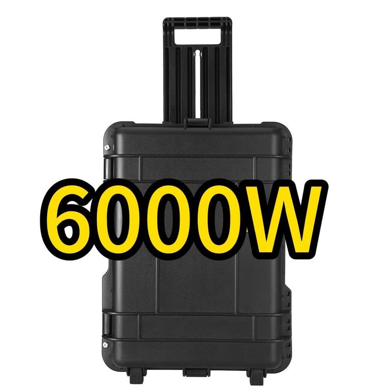6000W Φορητό 6216wh Κατασκήνωση 230V Λιθίου Σιδήρου Φωσφορικής μπαταρίας Ηλεκτρικό σταθμό για την ενέργεια