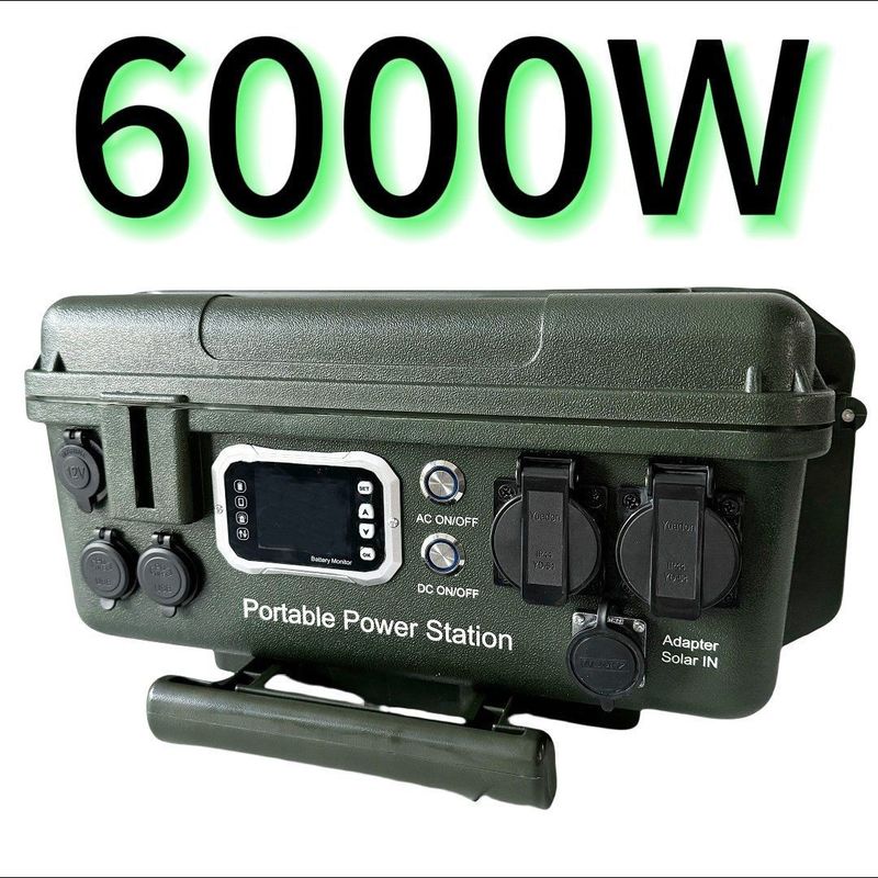 Ελεγκτής MPPT 6000W/6048wh Φορητό κινητό εξωτερικό σταθμό ηλεκτροπαραγωγής AC/DC για προϊόντα